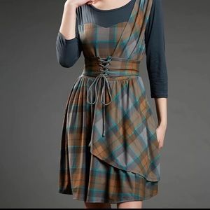 Outlander Hot Topic Tartan Cinch Dress Plaid